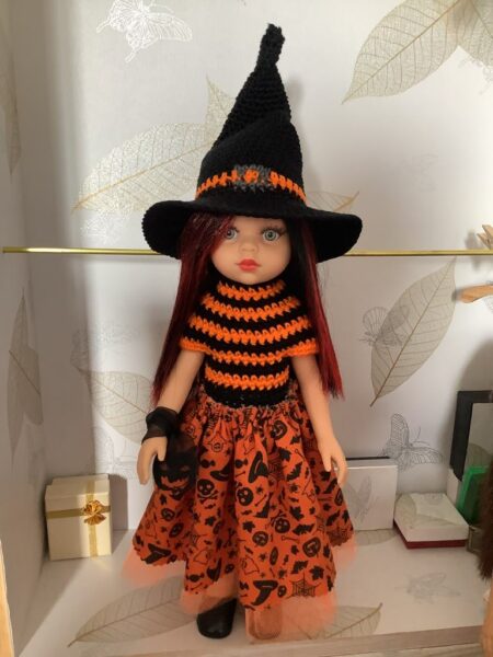 OLNOE CREATIONS - Créations Originales Au Crochet Réalisées En Provence - Poupée Las Amigas Paola Reina Halloween