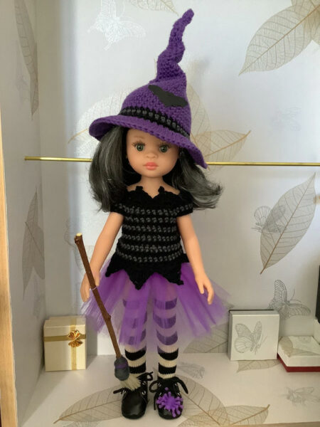 OLNOE CREATIONS - Créations Originales Au Crochet Réalisées En Provence - Poupée Las Amigas Paola Reina Halloween