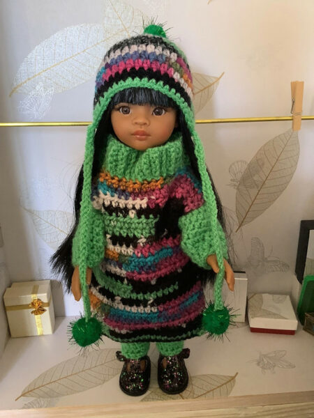 OLNOE CREATIONS - Créations Originales Au Crochet Réalisées En Provence - Poupée Las Amigas Paola Reina Meily