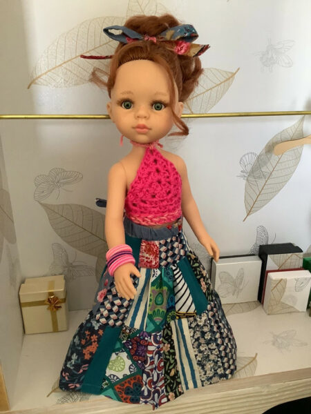 OLNOE CREATIONS - Créations Originales Au Crochet Réalisées En Provence - Poupée Las Amigas Paola Reina Célia
