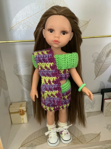 OLNOE CREATIONS - Créations Originales Au Crochet Réalisées En Provence - Poupée Las Amigas Paola Reina Laura Ecosse