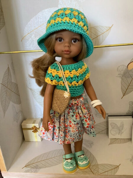 OLNOE CREATIONS - Créations Originales Au Crochet Réalisées En Provence - Poupée Las Amigas Paola Reina Luciana