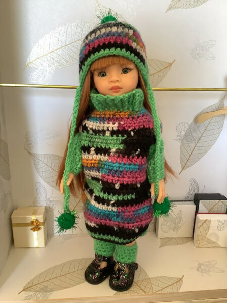 OLNOE CREATIONS - Créations Originales Au Crochet Réalisées En Provence - Poupée Las Amigas Paola Reina Lumita