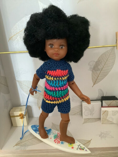 OLNOE CREATIONS - Créations Originales Au Crochet Réalisées En Provence - Poupée Las Amigas Paola Reina Camila Surf