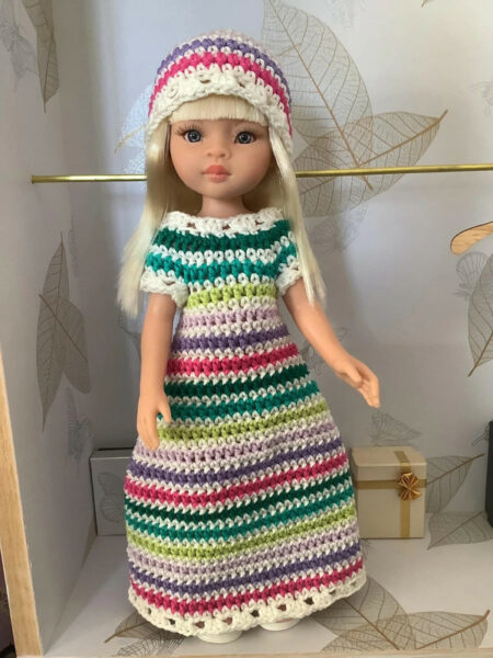 OLNOE CREATIONS - Créations Originales Au Crochet Réalisées En Provence - Poupée Las Amigas Paola Reina Virgi Liu Virée à St Trop'