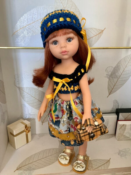 OLNOE CREATIONS - Créations Originales Au Crochet Réalisées En Provence - Poupée Las Amigas Paola Reina Karine