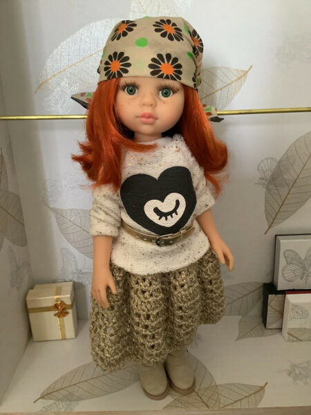 OLNOE CREATIONS - Créations Originales Au Crochet Réalisées En Provence - Poupée Las Amigas Cristi Paola Reina Bohème Chic