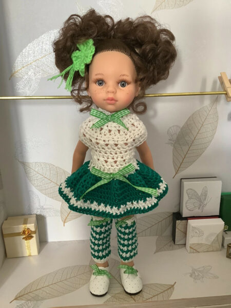 OLNOE CREATIONS - Créations Originales Au Crochet Réalisées En Provence - Poupée Las Amigas Paola Reina Carol Danseuse Irlandaise