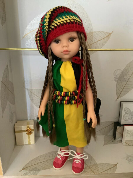 OLNOE CREATIONS - Créations Originales Au Crochet Réalisées En Provence - Poupée Las Amigas Laura Paola Reina Festival Du Reggae