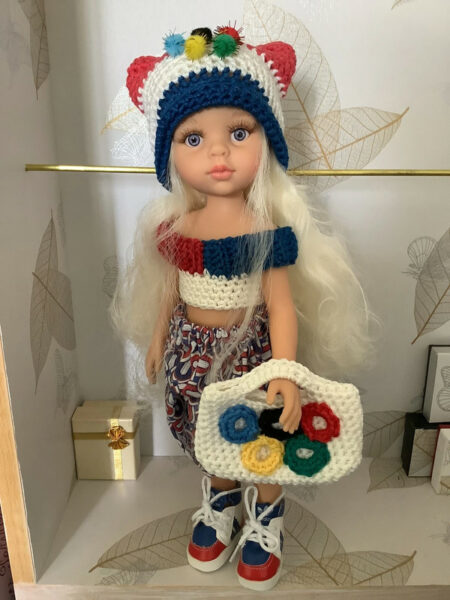 OLNOE CREATIONS - Créations Originales Au Crochet Réalisées En Provence - Poupée Paola Reina Cécile JO