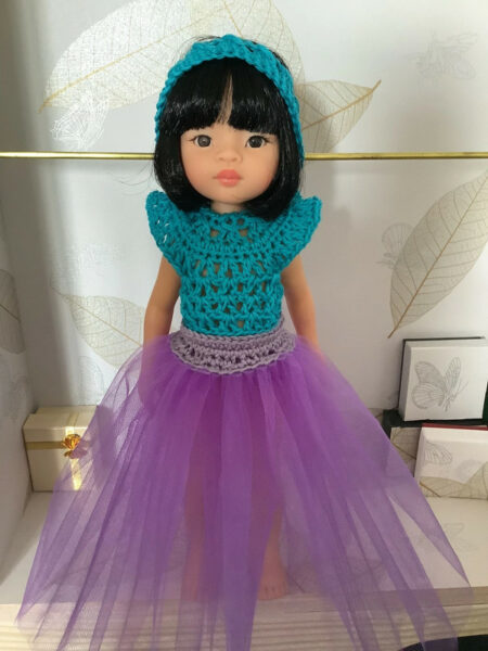 OLNOE CREATIONS - Créations Originales Au Crochet Réalisées En Provence - Poupée Las Amigas Paola Reina Naomi
