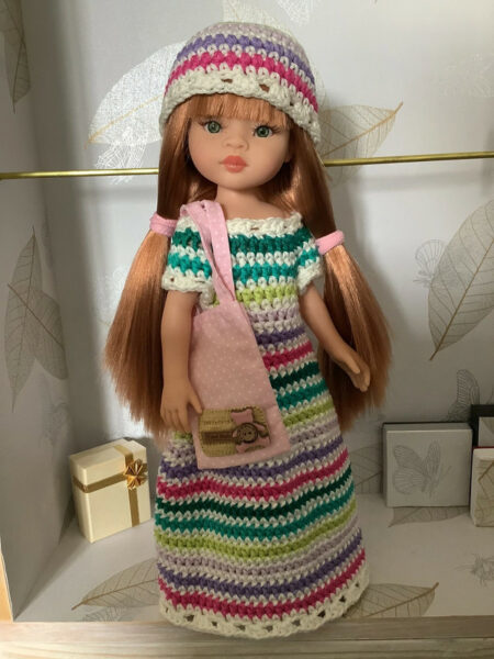 OLNOE CREATIONS - Créations Originales Au Crochet Réalisées En Provence - Poupée Las Amigas Lumita Paola Reina Virée à St Trop'