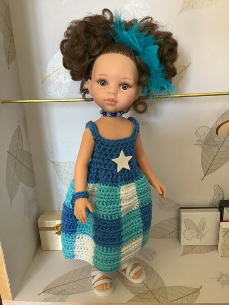 OLNOE CREATIONS - Créations Originales Au Crochet Réalisées En Provence - Poupée Las Amigas Paola Reina Carol
