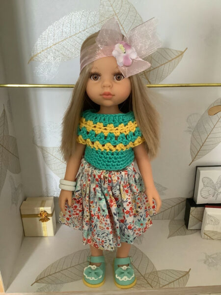 OLNOE CREATIONS - Créations Originales Au Crochet Réalisées En Provence - Poupée Las Amigas Paola Reina Pili