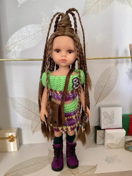 OLNOE CREATIONS - Créations Originales Au Crochet Réalisées En Provence - Poupée Las Amigas Paola Reina Laura