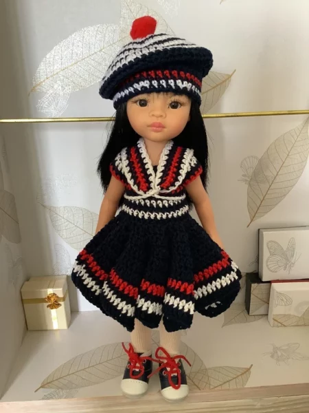 OLNOE CREATIONS - Créations Originales Au Crochet Réalisées En Provence - Poupée Las Amigas Paola Reina Liu