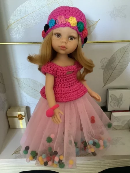 OLNOE CREATIONS - Créations Originales Au Crochet Réalisées En Provence - Poupée Las Amigas Paola Reina Amélie Dragibus