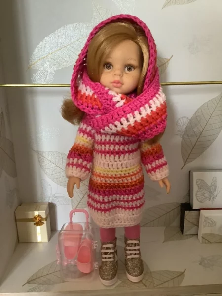 OLNOE CREATIONS - Créations Originales Au Crochet Réalisées En Provence - Poupée Las Amigas Paola Reina Amélie Enid Sinclair Amie Mercredi Addams