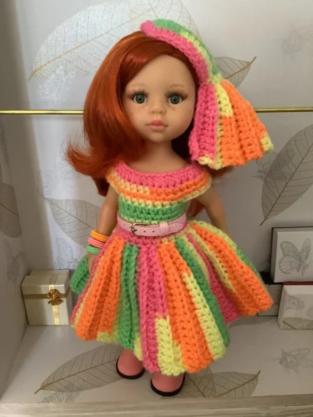 OLNOE CREATIONS - Créations Originales Au Crochet Réalisées En Provence - Poupée Las Amigas Paola Reina Cristi