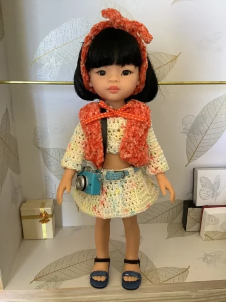 OLNOE CREATIONS - Créations Originales Au Crochet Réalisées En Provence - Poupée Las Amigas Paola Reina Naomi