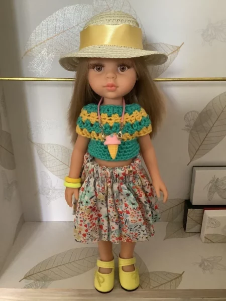 OLNOE CREATIONS - Créations Originales Au Crochet Réalisées En Provence - Poupée Las Amigas Paola Reina Pili