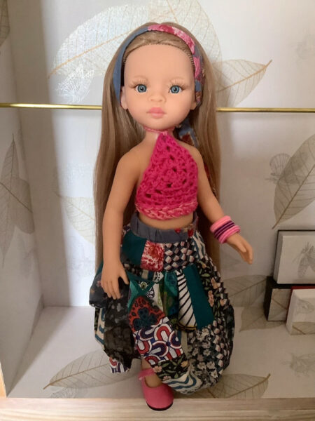 OLNOE CREATIONS - créations originales au crochet réalisées en Provence - poupée Las Amigas Paola Reina Manica Patchwork