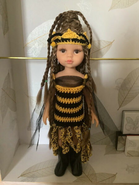 OLNOE CREATIONS - créations originales au crochet réalisées en Provence - poupée Las Amigas Paola Reina Laura