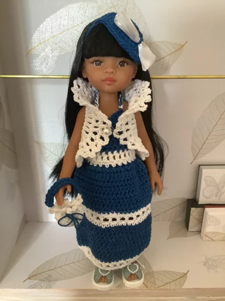 OLNOE CREATIONS - créations originales au crochet réalisées en Provence - poupée Las Amigas Paola Reina Meily