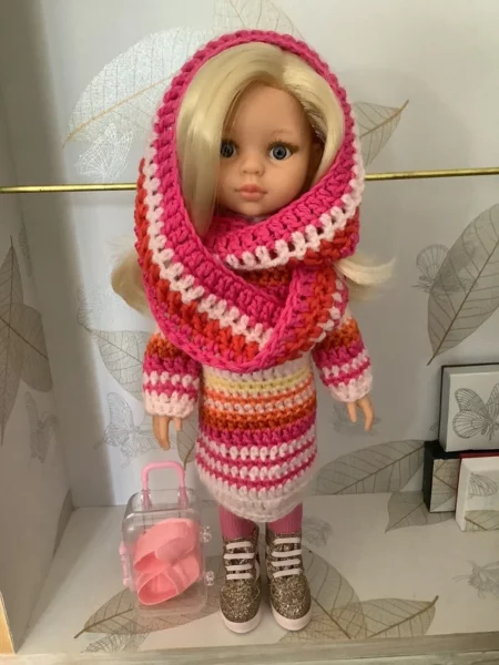 OLNOE CREATIONS - créations originales au crochet réalisées en Provence - poupée Las Amigas Paola Reina Claudia Enid Sinclair amie Mercredi Addams