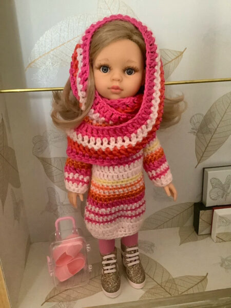 OLNOE CREATIONS - créations originales au crochet réalisées en Provence - poupée Las Amigas Paola Reina Carla Enid Sinclair amie Mercredi Addams