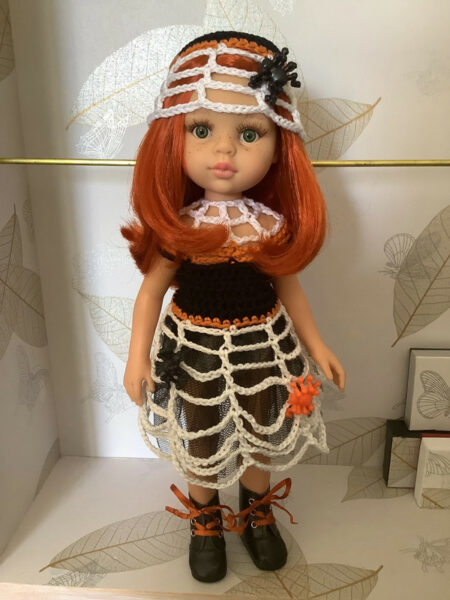 OLNOE CREATIONS - créations originales au crochet réalisées en Provence - poupée Las Amigas Paola Reina Cristi Araignées Halloween