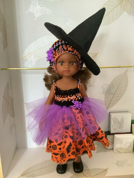 OLNOE CREATIONS - créations originales au crochet réalisées en Provence - poupée Las Amigas Paola Reina Nora Halloween