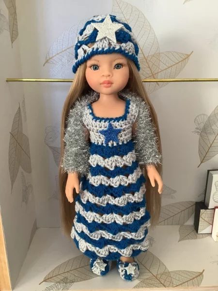 OLNOE CREATIONS - créations originales au crochet réalisées en Provence - poupée Las Amigas Paola Reina Manica