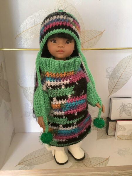 OLNOE CREATIONS - créations originales au crochet réalisées en Provence - poupée Las Amigas Paola Reina Meily