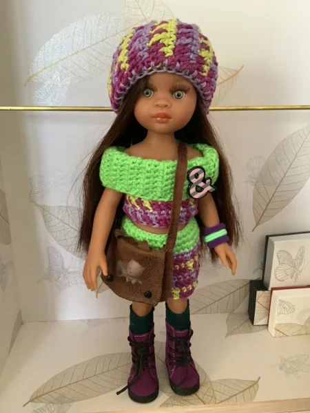 OLNOE CREATIONS - créations originales au crochet réalisées en Provence - poupée Las Amigas Paola Reina Simona