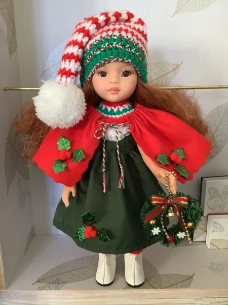 OLNOE CREATIONS - créations originales au crochet réalisées en Provence - poupée Las Amigas Paola Reina Célia Noël