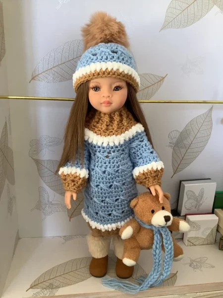 OLNOE CREATIONS - créations originales au crochet réalisées en Provence - poupée Las Amigas Paola Reina Mali