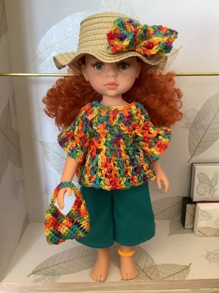 OLNOE CREATIONS - créations originales au crochet réalisées en Provence - poupée Las Amigas Paola Reina Marga