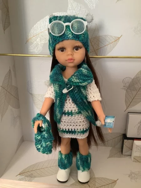 OLNOE CREATIONS - créations originales au crochet réalisées en Provence - poupée Las Amigas Paola Reina Carol