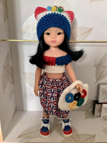 OLNOE CREATIONS - créations originales au crochet réalisées en Provence - poupée Paola Reina Liu JO