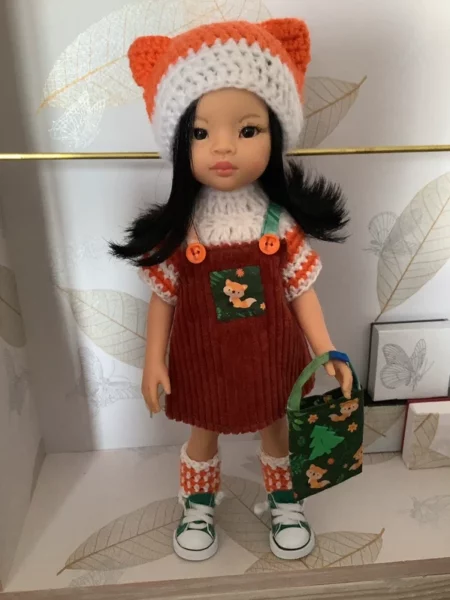 OLNOE CREATIONS - créations originales au crochet réalisées en Provence - poupée Las Amigas Paola Reina Liu renard