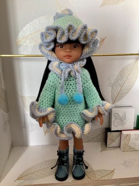 OLNOE CREATIONS - créations originales au crochet réalisées en Provence - poupée Las Amigas Paola Reina Meily