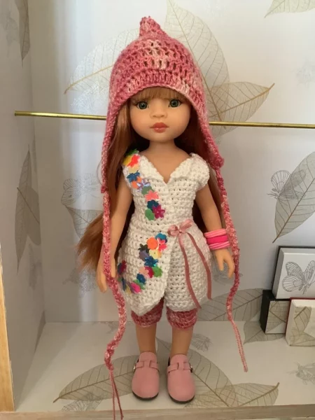 OLNOE CREATIONS - créations originales au crochet réalisées en Provence - poupée Las Amigas Paola Reina Lumita