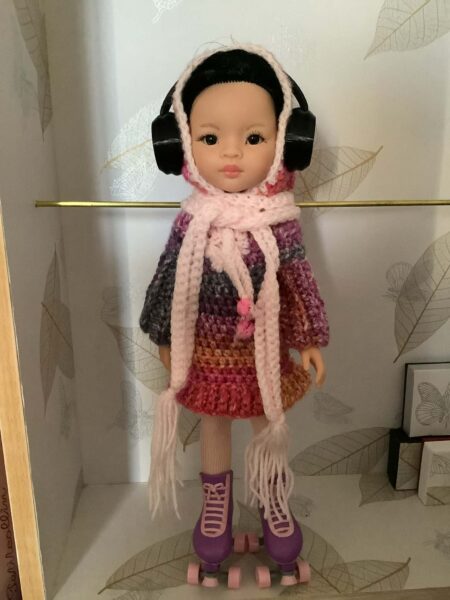 OLNOE CREATIONS - créations originales au crochet réalisées en Provence - poupée Las Amigas Paola Reina Liu Rollers