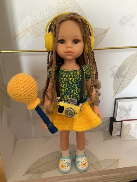 OLNOE CREATIONS - créations originales au crochet réalisées en Provence - poupée Las Amigas Paola Reina Carla