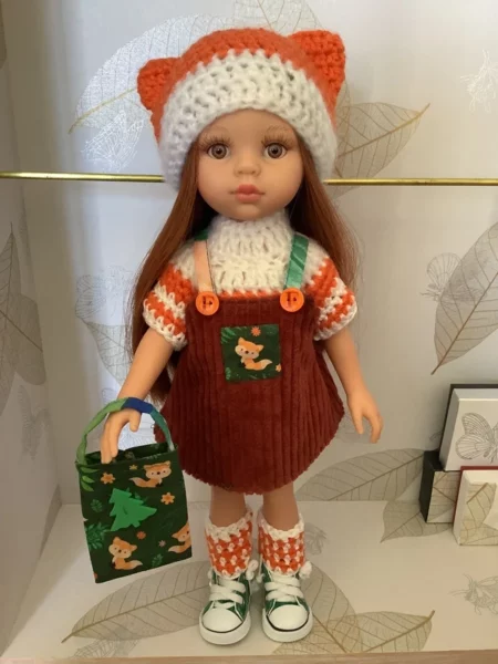 OLNOE CREATIONS - créations originales au crochet réalisées en Provence - poupée Las Amigas Paola Reina Cristi renard