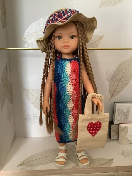 OLNOE CREATIONS - créations originales au crochet réalisées en Provence - poupée Paola Reina Manica